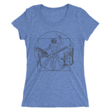 Vitruvian Man Band - Women's Form Fitting Tri-blend