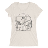 Vitruvian Man Band - Women's Form Fitting Tri-blend