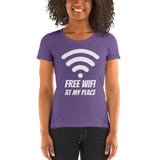 Free Wifi at My Place - Women's Form Fitting Tri-blend