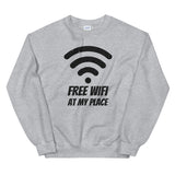 Free Wifi at My Place - Crew Neck Sweatshirt