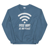 Free Wifi at My Place - Crew Neck Sweatshirt