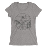 Vitruvian Man Band - Women's Form Fitting Tri-blend