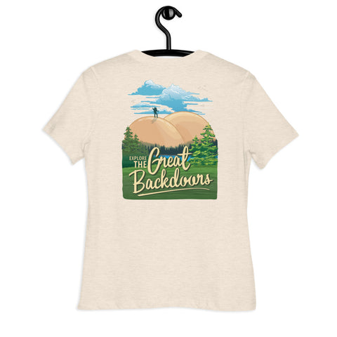 Explore the Great Backdoors - Women's Relaxed T-Shirt