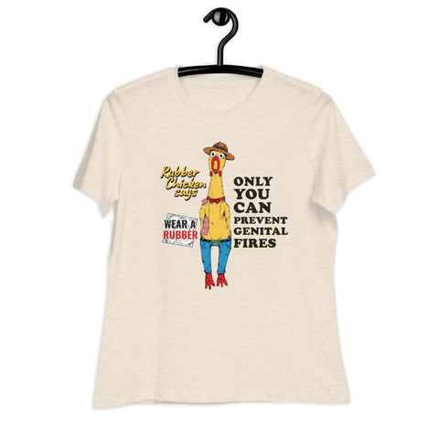 Rubber the Chicken - Women's Relaxed T-Shirt