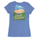 Explore the Great Backdoors - Women's Form Fitting Tri-blend