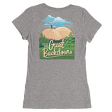 Explore the Great Backdoors - Women's Form Fitting Tri-blend