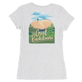 Explore the Great Backdoors - Women's Form Fitting Tri-blend